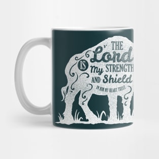 Motivation Quotes-The lord is my strenght Mug